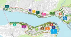 The IISO has formulated proposals for enhancing the waterfront areas on both sides of Aberdeen Typhoon Shelter based on a design framework covering different themed zones.