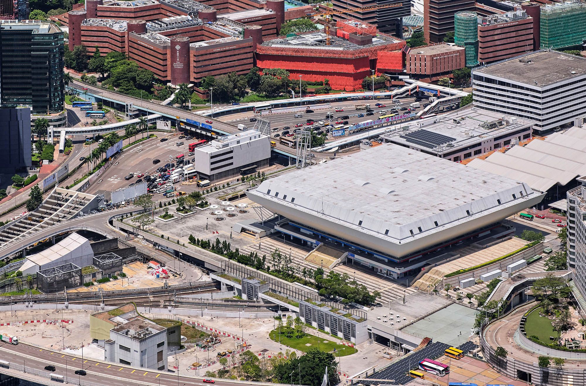 The Government will optimise the use of existing land to unleash development potential and enhance the attractiveness of Hong Kong as an international metropolis by rolling out projects which include revitalising Hung Hom Station and nearby sites, developing the ex-Lamma Quarry site and the South Lantau Eco-Recreation Corridor. Pictured is the Hung Hom Station and nearby sites.