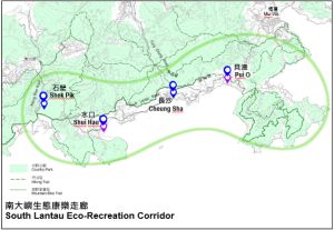 To dovetail with the theme of “Development in the North; Conservation for the South”, the Government will revitalise the South Lantau Eco-Recreation Corridor.