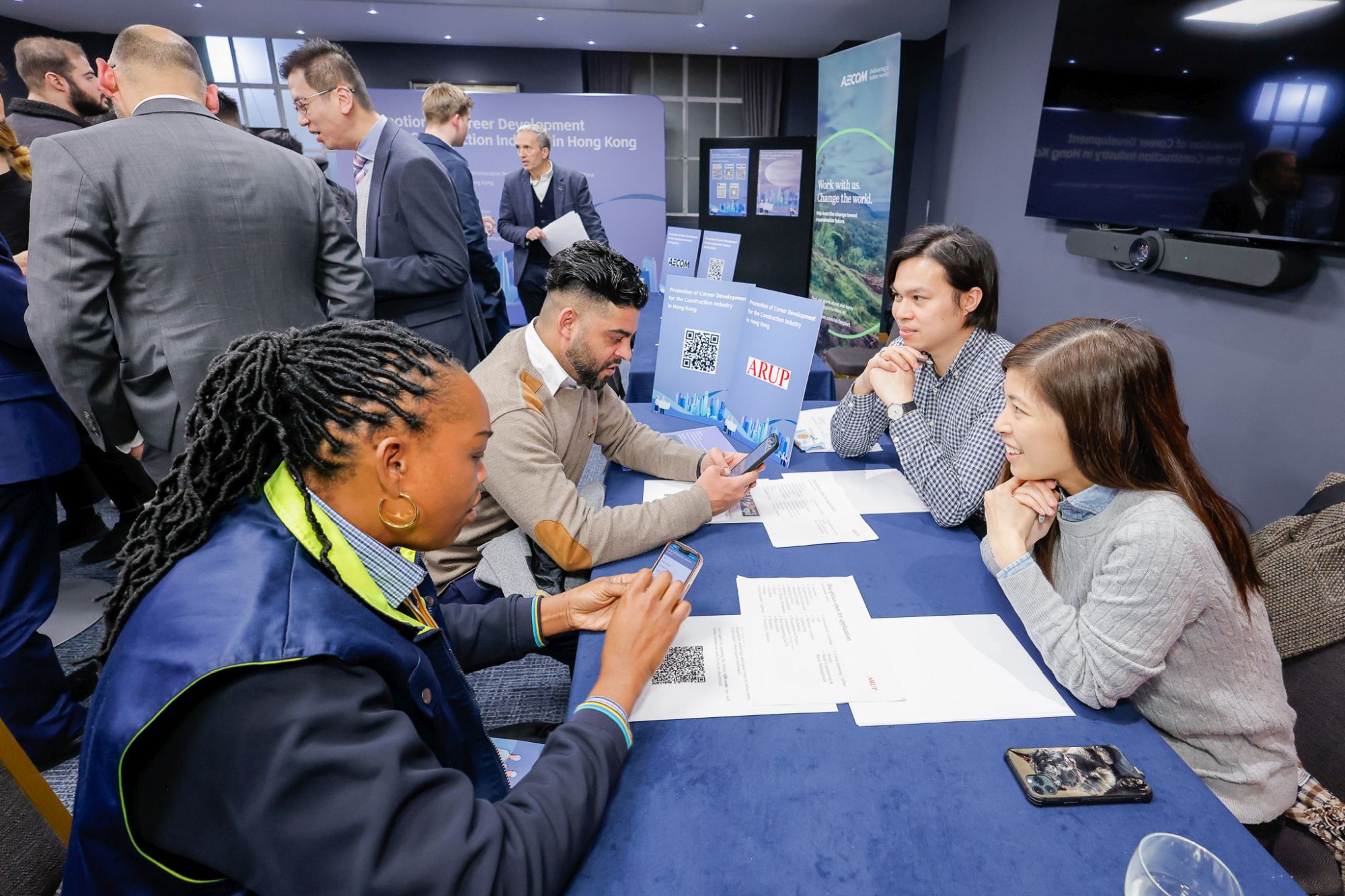 The DEVB, in conjunction with the construction industry, conducts recruitment activities in 3 regions in the UK with participation of a total of 10 universities.