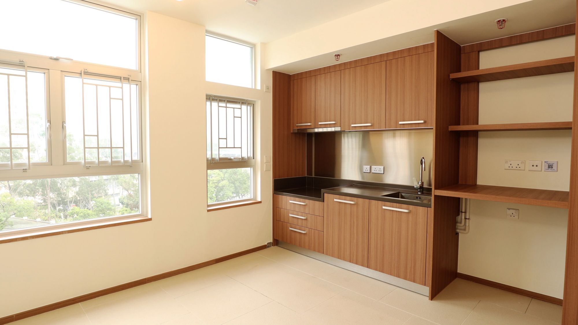 The interior of a flat in 