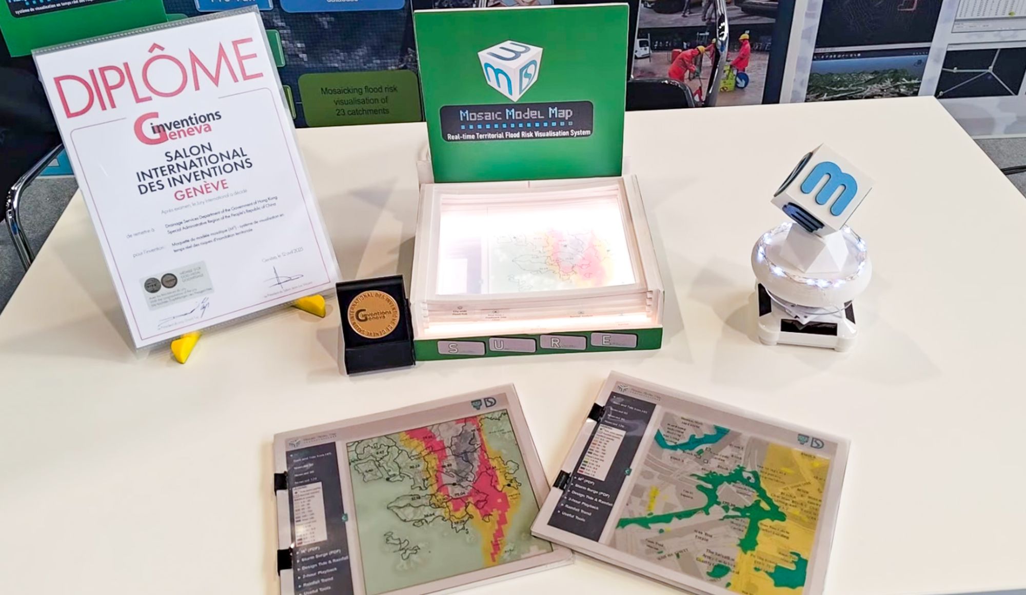 “Mosaic Model Map” collects real-time hydrological data and conducts instant data analysis, enabling rapid response to potential flood situations under adverse weather conditions.