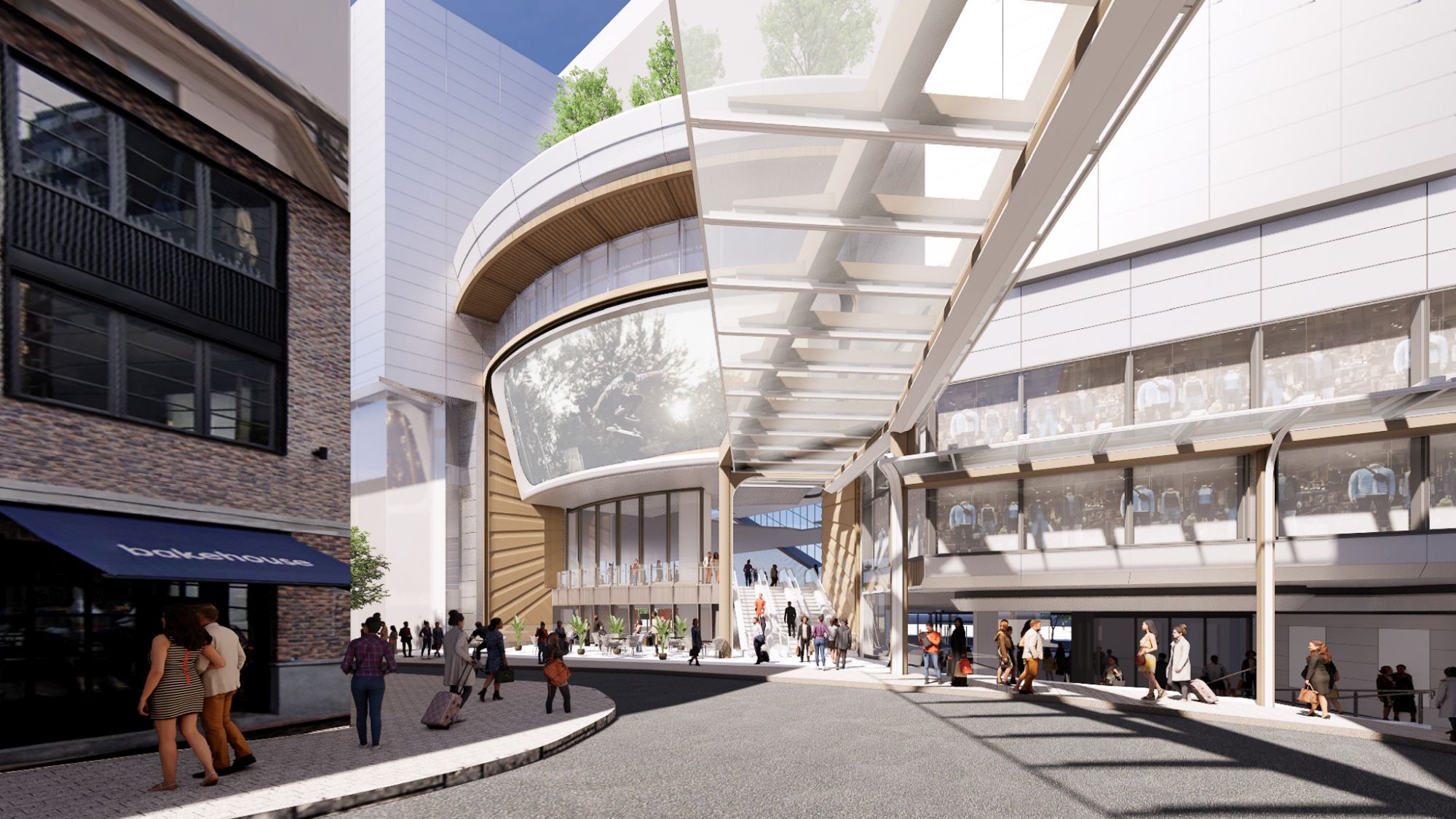 Photos showing the artist’s impressions of the project to connect Lee Gardens, Hysan Place and Caroline Hill Road (courtesy of a private organisation) are for reference only.