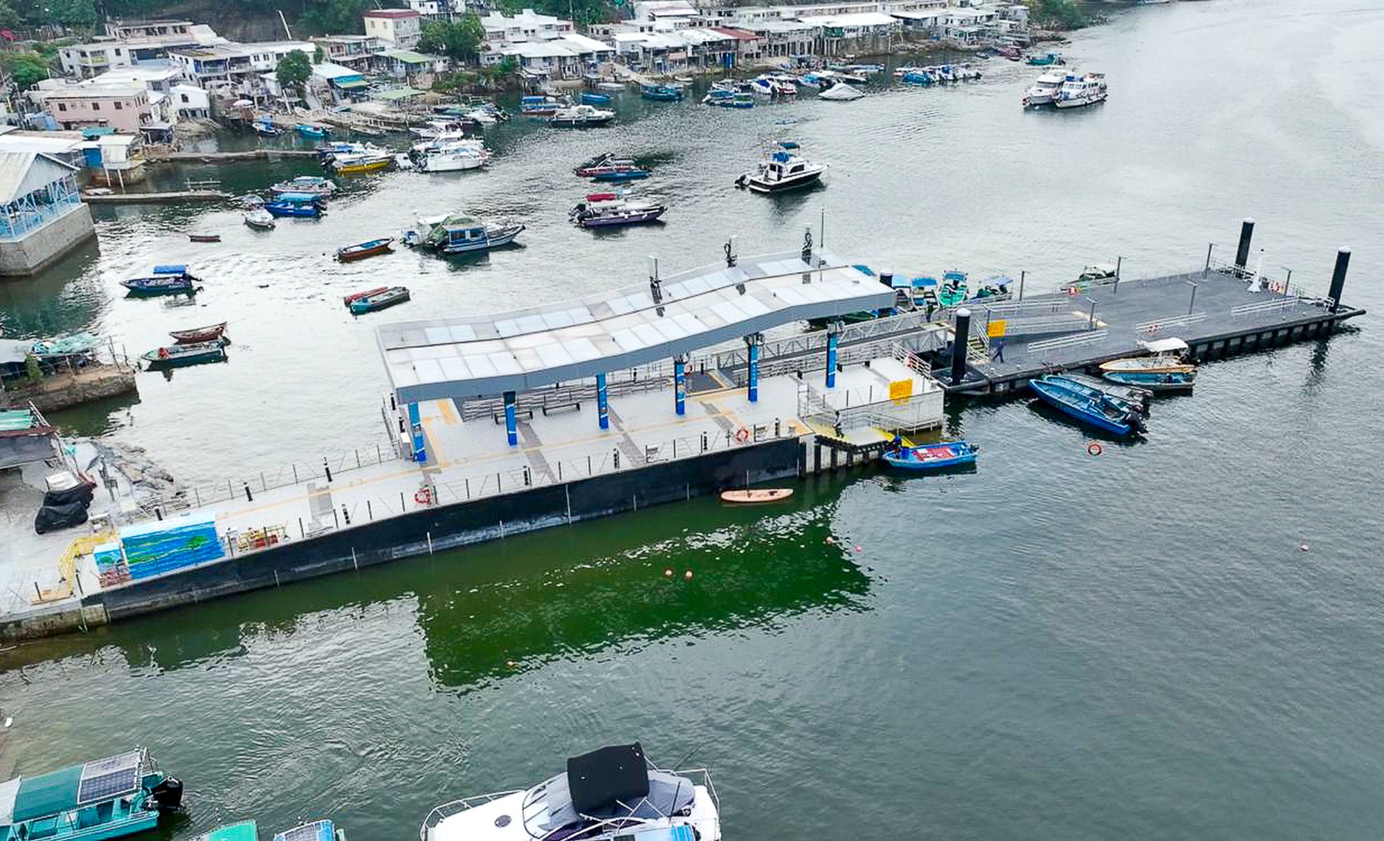 大埔的新三門仔村碼頭。