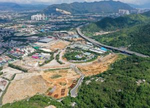 目前北部都會區九個新發展區已全數開動，圖示的產業用地平整是洪水橋產業園。