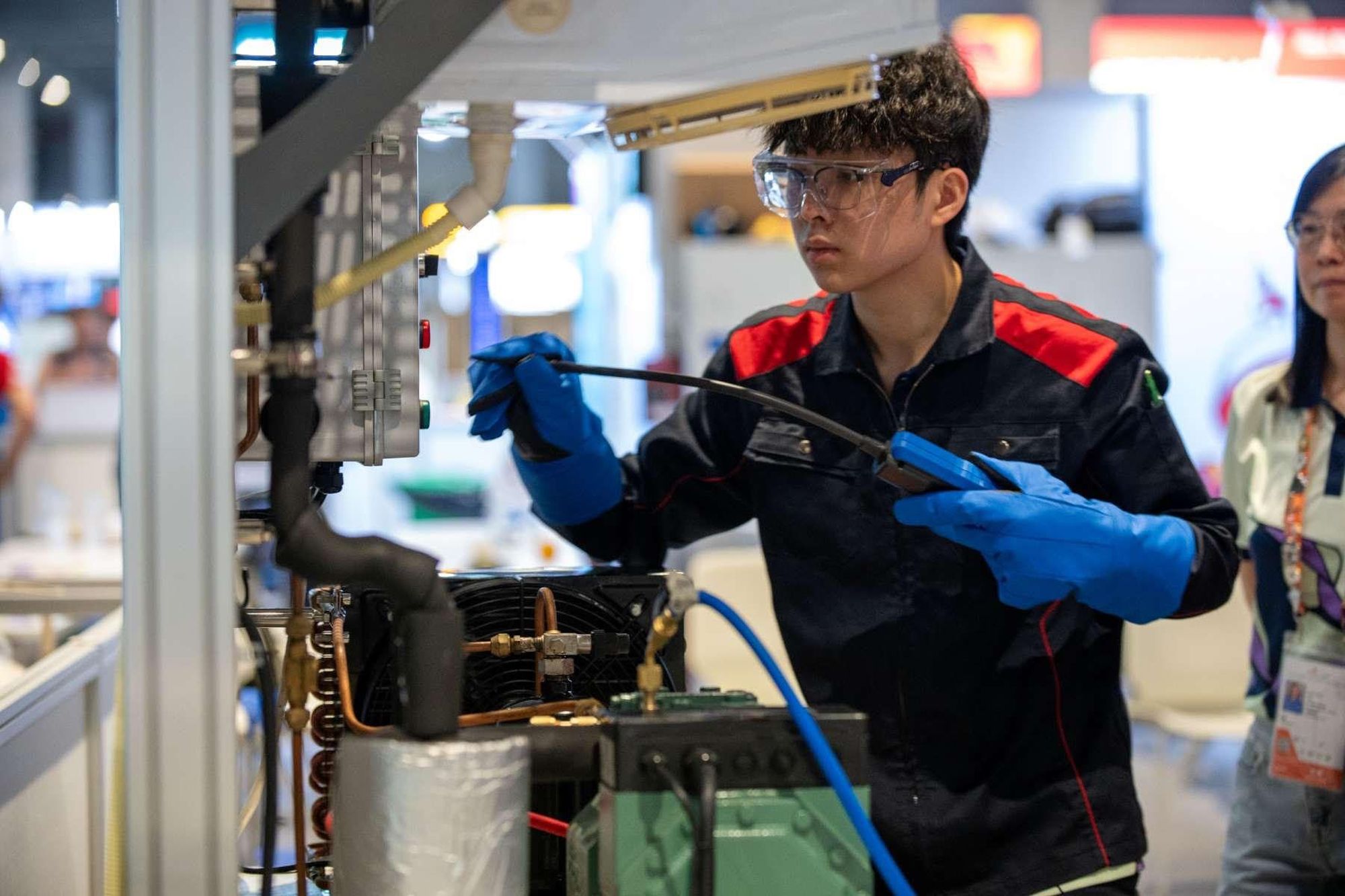 空調製冷優異獎選手李永健表示取得優異獎就是最好的回報。