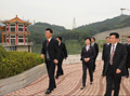 Mrs Lam visits the Shenzhen Reservoir, which receives Dongjiang water from a dedicated aqueduct. 3