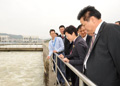Mrs Lam visits the Shenzhen Reservoir, which receives Dongjiang water from a dedicated aqueduct. 4