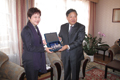 Mrs Lam calls on the Chinese Ambassador in Finland, Mr Huang Xing, in Helsinki.