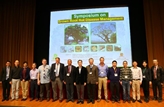 The Secretary for the Development, Mr Eric Ma (centre), is pictured with the Convenor of the Symposium and President of the Hong Kong Institute of Horticultural Science, Dr Eric Lee (seventh left); the Associate Vice-President of the Chinese University of Hong Kong, Professor Fung Tung (seventh right), and scientists and tree experts from Hong Kong, Mainland China, the United States, Australia and Taiwan at the Symposium on Brown Root Rot Disease Management today (March 18). The Deputy Secretary for Development (Works), Mr Albert Lam (second left), and the Head of the Greening, Landscape and Tree Management Section of the Development Bureau, Ms Deborah Kuh (third left), also attended the Symposium.