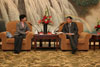 The Secretary for Development, Mrs Carrie Lam, meets with the Vice Mayor of Shanghai, Mr Yang Xiong. 