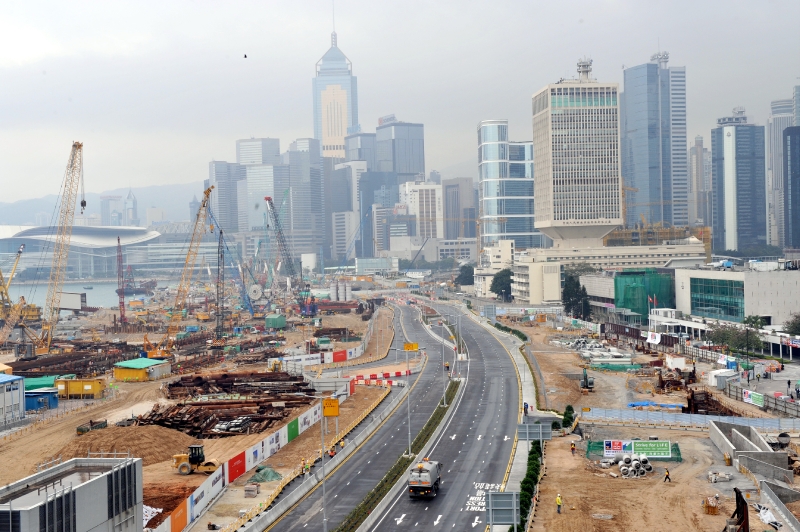 The first section of Lung Wo Road in Central will be open to traffic tomorrow (February 23).