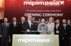 The Secretary for Development, Mrs Carrie Lam, at the opening ceremony of MIPIM Asia 2010 with other guests today (November 10).