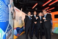 The Financial Secretary, Mr Paul Chan, attended the "Port Works 90 Exhibition - A Time to Remember" opening ceremony today (October 6). Photo shows Mr Chan (first right), accompanied by the Director of Civil Engineering and Development, Mr Lam Sai-hung (second right), and other guests, touring the exhibition.