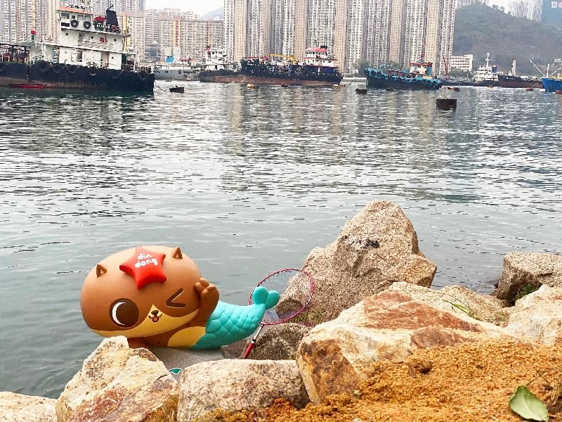 The Development Bureau announced today (April 13) that the Enhancement of the Tsuen Wan Waterfront (Phase I) project has been completed. To enhance visitors' experiences, local creative group Postgal Workshop has built a pop-up