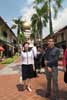 The Secretary for Development, Mrs Carrie Lam, visits the Kampong Glam Historic District.