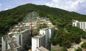The slope upgrading works at Sai Wan Estate