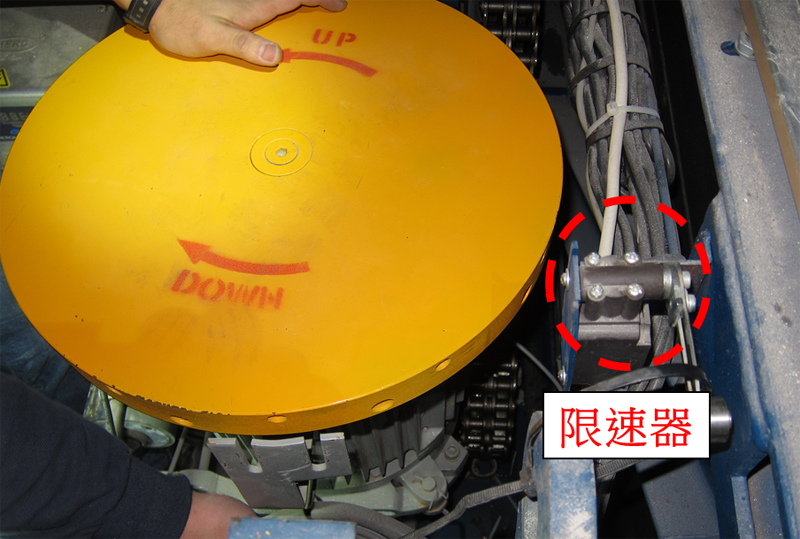 12. Overspeed governor-If the operating speed of the escalator exceeds a certain limit, the overspeed governor will cut off the power supply, thus stopping the escalator. 