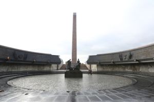 The underground memorial hall at the Victory Square in St. Petersburg, Russia.