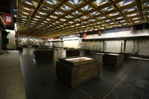 The underground memorial hall at the Victory Square in St. Petersburg, Russia.