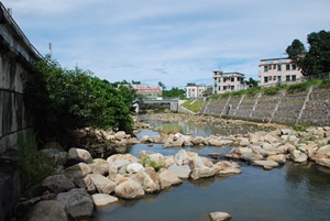Fish ladders in the Ho Chung River.