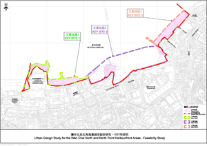 上月展开的《湾仔北及北角海滨城市设计研究》。