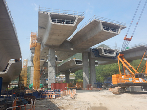 Viaducts of the connecting road of the LT/HYW BCP
