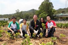 Greening for river improvement project in Ma Wat River, Tai Po 