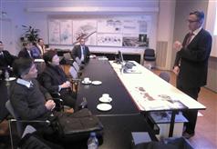 Mrs Lam and members of Hong Kong delegation are briefed on the wastewater treatment plant in Helsinki.