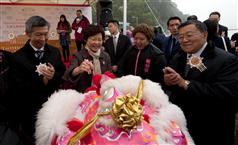 Mrs Lam dotted the eye of the lion.