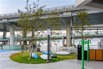 北角東岸板道（東段）明日（十二月二十九日）開放。圖示近電照街的寵物友善區。