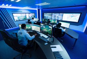 东涌东填海工程在多个范畴用上超过30项创新科技。图示东涌东填海工程的创新中心（InnoTCE）。