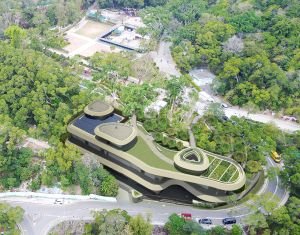 搬迁钻石山食水及海水配水库往岩洞项目中，入口拟建的通风设施及其他相关机电设施的构想图。