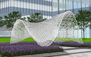 作品座落于将军澳入境事务处总部的「婚礼花园」，预计今年6月底投入服务。图为构想图。