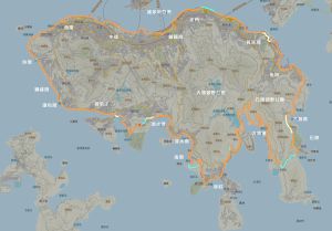 发展局跃动港岛南办事处及土木工程拓展署携手建造全长约60公里的「活力环岛长廊」，目标是在2027年底前驳通九成（即图示橙色及浅蓝色部份），而至今已驳通八成路段（即图示橙色部份）。