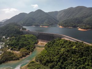 绿悠径：穿越绿树繁茂郊野，探索生机盎然的大自然。图为大潭笃水塘。