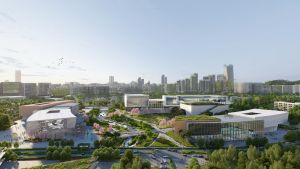 图示新田科技城构想图。