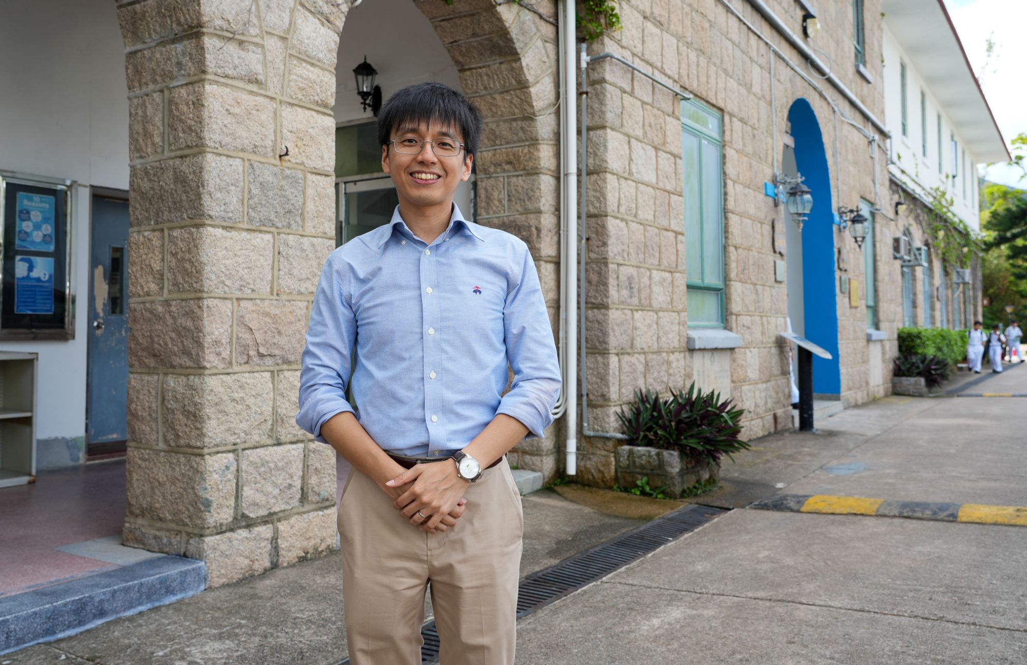 「古迹周游乐」今年以「当古迹遇上电影」为主题，发展局工程师（文物保育）陈嘉礼介绍参与的历史建筑。