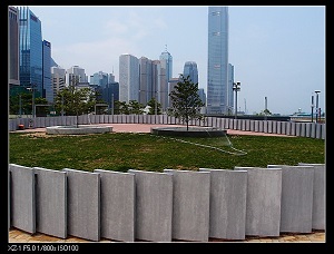 The design and materials used for the New Central Harbourfront have been kept simple