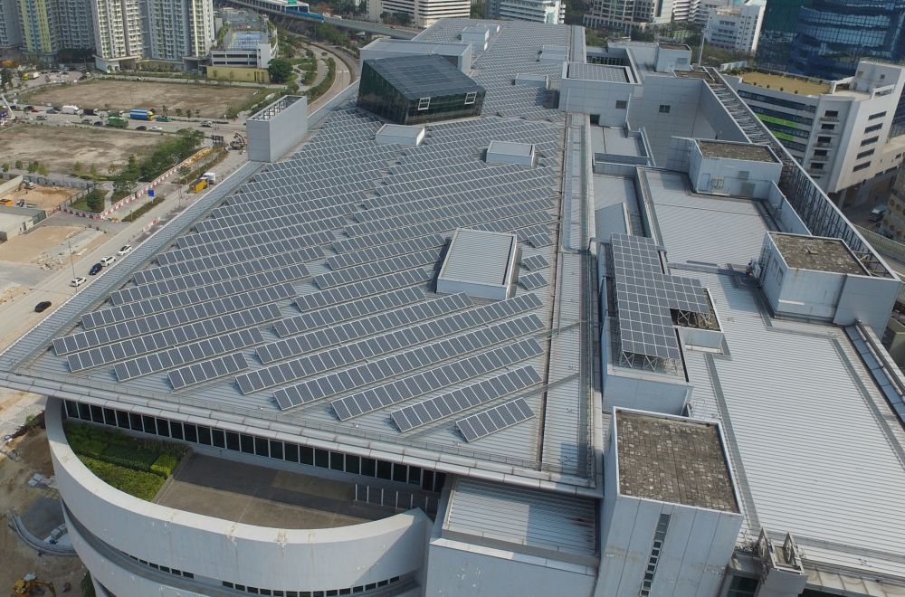 機電工程署早年已在總部大樓安裝太陽能光伏板系統。
