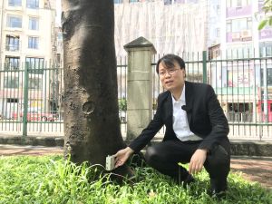 香港理工大學土地測量及地理資訊學系副教授黃文聲博士說，「賽馬會智慧城市樹木管理計劃」，透過智能傳感技術及地理資訊系統，大規模監測樹木的穩定性，加強樹木風險管理。