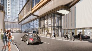 圖示連接利園商場、希慎廣場及加路連山道項目的效果圖，由私營機構提供，僅供參考。