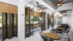 圖示「景賢里．養生殿－基於普洱茶、中醫藥」構想圖。