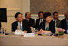 發展局局長林鄭月娥（前排右）和發展局常任秘書長（工務）麥齊光（前排左）今日（六月二十二日）在新加坡出席第七屆亞太地區基礎設施發展部長級論壇。