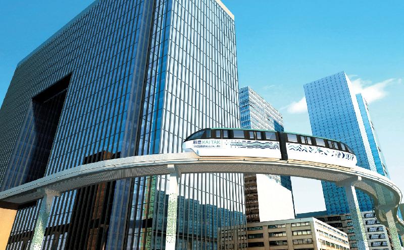 擬議環保連接系統能促進九龍東轉型為核心商業區。(電腦模擬圖)