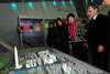 Mrs Lam toured an exhibition hall at Digital Media City on Nanjido Island yesterday (March 4).