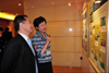 The Secretary for Development, Mrs Carrie Lam, briefs the Vice-minister of Housing and Urban-Rural Development, Mr Guo Yunchong, on Hong Kong's heritage conservation work today (May 28).