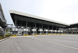 香園圍邊境管制站貨檢設施將於八月二十六日開放予跨境貨車使用。圖示該邊境管制站的貨檢設施。
