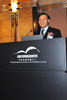 發展局常任秘書長（工務）麥齊光今日（五月十一日）在香港會議展覽中心舉行的二零零八年年度公德地盤嘉許計劃頒獎典禮上致辭。  