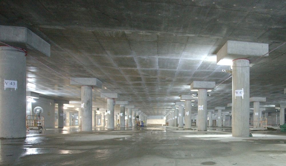 跑馬地地下蓄洪池的內部